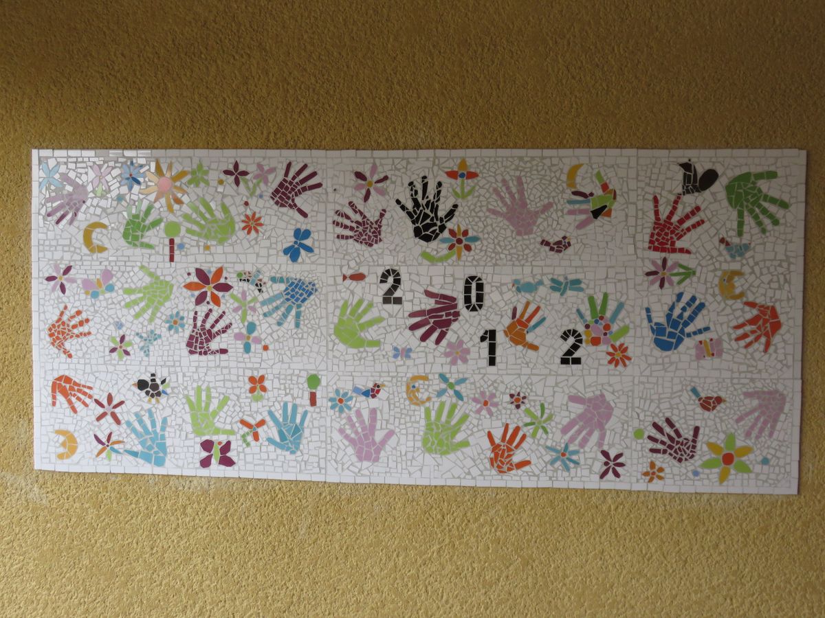 Œuvre collective des enfants de l'école du village de Plan